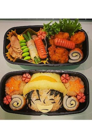 ★ワンピースルフィキャラ弁当★お弁当-レシピのメイン写真