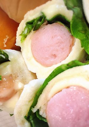 もちもちチーズウィンナーのラップサンド-レシピのメイン写真