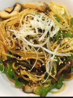 簡単☆キノコとピーマンの和風パスタ-レシピのメイン写真