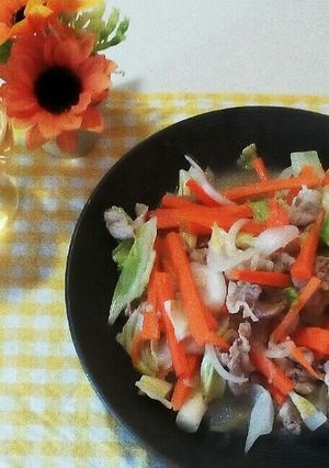 疲労回復に！豚肉の野菜炒め(^-^)-レシピのメイン写真