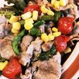 アスパラトマトの豚肉炒め