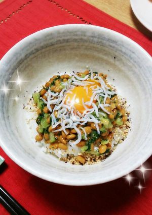 かんたん納豆丼♡(キレイ女子丼☆*ﾟ)-レシピのメイン写真