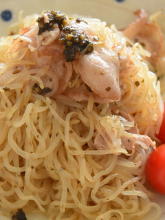 簡単★しらたきで作るバジルソースパスタ-レシピのメイン写真