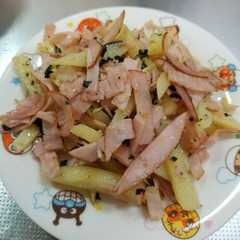 ふりかけで簡単♪じゃがいもとハムの炒め物-レシピのメイン写真