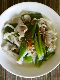消化良し☆白濁ネギ豚うどん-レシピのメイン写真