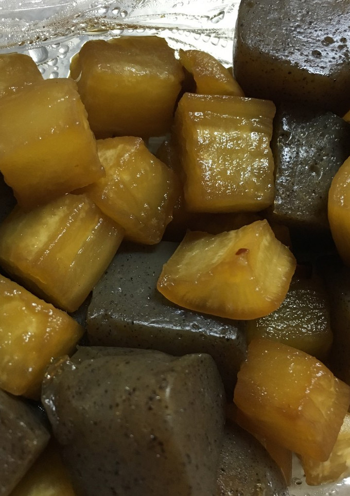 【ダイエット】こんにゃくと大根の炒り煮-レシピのメイン写真