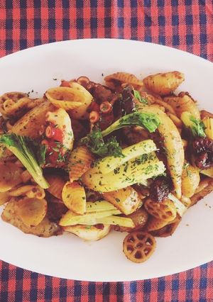 タコとセロリのスパイシーパスタ-レシピのメイン写真