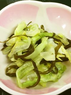 塩昆布とレタスのレモン和え-レシピのメイン写真