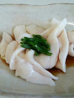 アジの白子のポン酢あえ-レシピのメイン写真