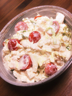 キャベツと豆腐とツナとミニトマトサラダ-レシピのメイン写真