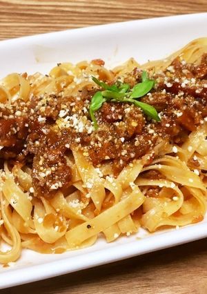 黒ビールで作るビターボロネーゼ-レシピのメイン写真