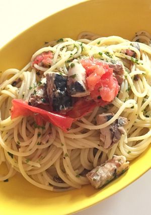 簡単☆サバ缶トマトパスタ-レシピのメイン写真