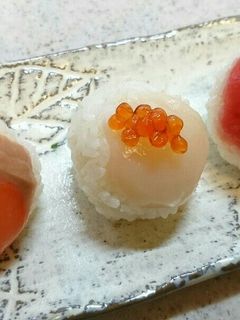 おちょこで簡単!お刺身で手まり寿司-レシピのメイン写真