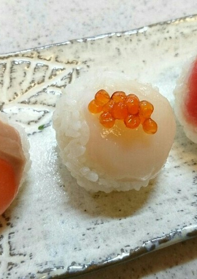 おちょこで簡単！お刺身で手まり寿司-レシピのメイン写真