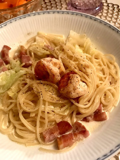 海老と春キャベツのクリームパスタ-レシピのメイン写真