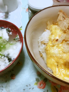 山イモのとろろ卵かけご飯 カツオ節入り-レシピのメイン写真