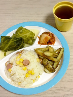 *コーン×ウインナー×ピラフ風混ぜご飯*-レシピのメイン写真