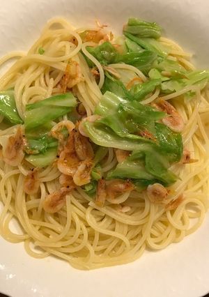 春キャベツと桜エビのペペロンチーノ-レシピのメイン写真