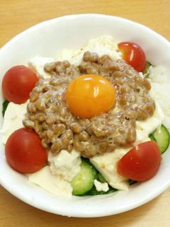 夏のさっぱりとうふ納豆丼-レシピのメイン写真