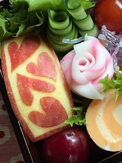 簡単 キャラ弁 りんご 飾り切り③-レシピのメイン写真