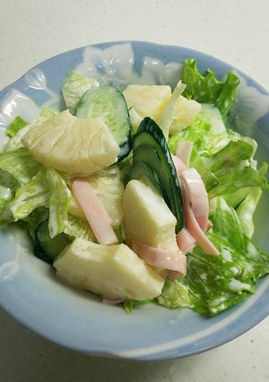母の味。パイナップルサラダ-レシピのメイン写真