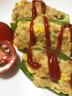コーン入りピーマン肉詰め★-レシピのメイン写真