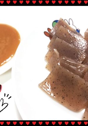 節約♡手作り辛子酢味噌で刺し身こんにゃく-レシピのメイン写真