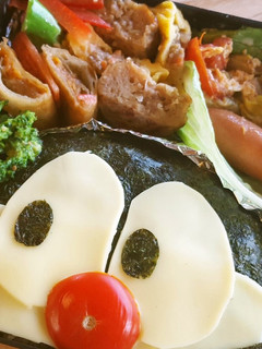 キャラ弁:ドラえもん(顔半分バージョン)-レシピのメイン写真