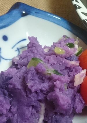 紫のポテサラ-レシピのメイン写真