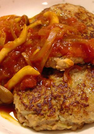 ふっくらジューシー！！お麩のハンバーグ-レシピのメイン写真