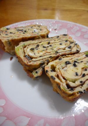 あみえびとごま入り卵焼き-レシピのメイン写真