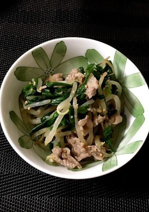 牛肉ともやし・にらの和え物-レシピのメイン写真