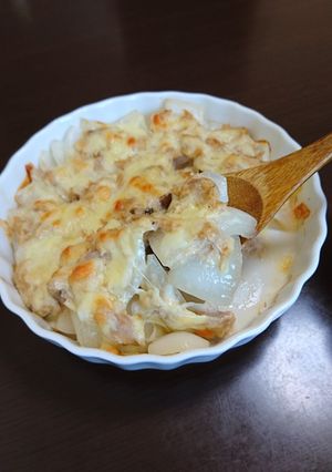 新玉ねぎとツナのオーブン焼き♪-レシピのメイン写真
