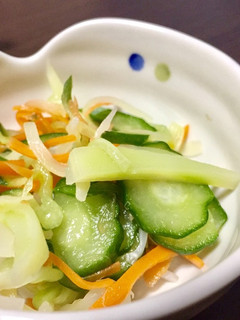 簡単もう一品!色々野菜の酢の物-レシピのメイン写真