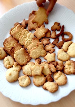 ノンバター♪簡単すぎる強力粉クッキー-レシピのメイン写真