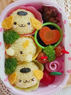 キャラ弁#まん丸おにぎりのポムポムプリン-レシピのメイン写真