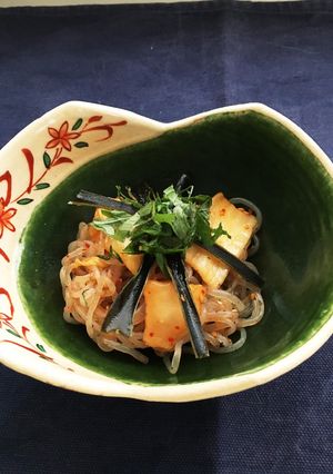 簡単っ！糸こんにゃくをキムチでチャチャ！-レシピのメイン写真
