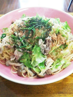 簡単!!豚肉ときゃべつのパスタ ゆず胡椒-レシピのメイン写真