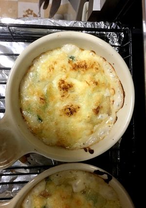 簡単✨米粉deチキンとえびのグラタン-レシピのメイン写真