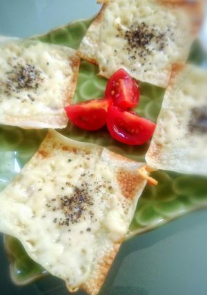 焼売の皮で 簡単パリパリチーズおつまみ-レシピのメイン写真