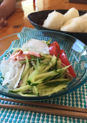 きゅうりとトマトのちょい辛麺-レシピのメイン写真