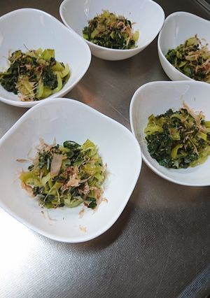 チンゲン菜♪煮浸し風(梅肉仕立て)-レシピのメイン写真