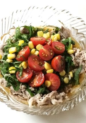 爽やか夏野菜と豚肉のガッツリラーメン-レシピのメイン写真