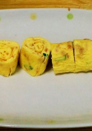 鮭ネギマヨのふわふわ玉子焼き-レシピのメイン写真