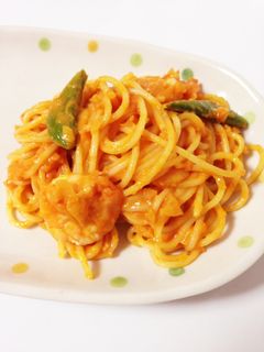 私の大好きな☆エビのトマトクリームパスタ-レシピのメイン写真