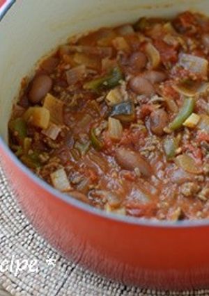 野菜たっぷりチリコンカン-レシピのメイン写真