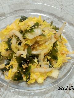 シャキシャキ!白菜と鰹節の和風サラダ!-レシピのメイン写真