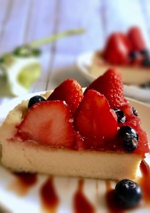 小麦粉・卵・牛乳不使用♡米粉チーズケーキ-レシピのメイン写真