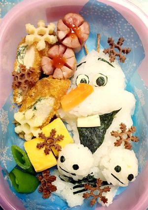 キャラ弁 オラフ＆スノーギース-レシピのメイン写真