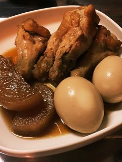手羽元と大根の煮物with半熟卵-レシピのメイン写真